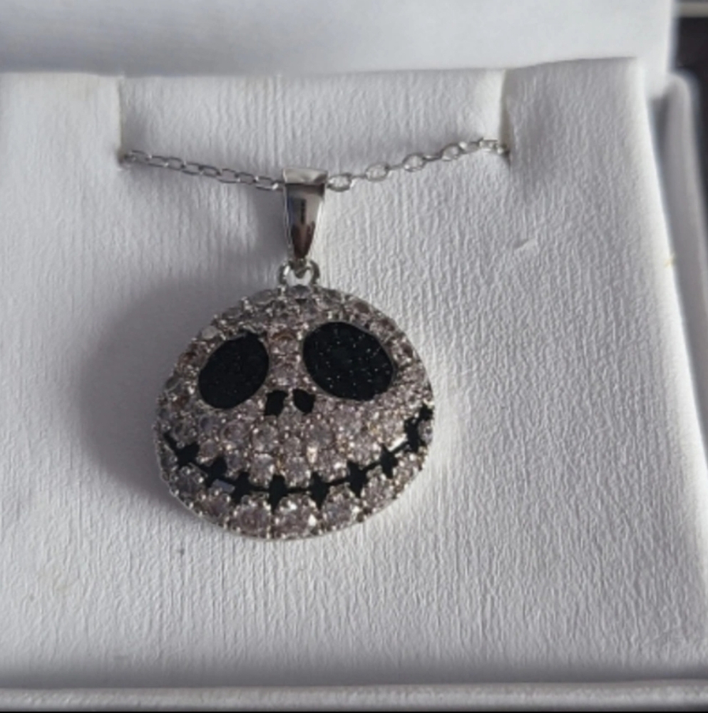 TNBC Silver and Black Pendant Necklace - Jack